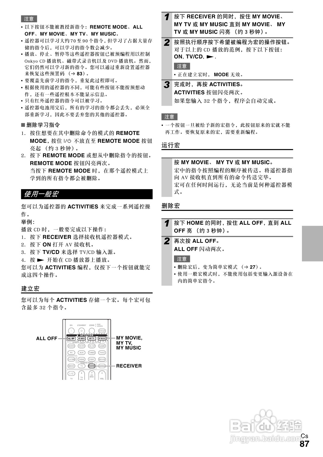 安桥TX-NR808接收机使用说明书:[5]