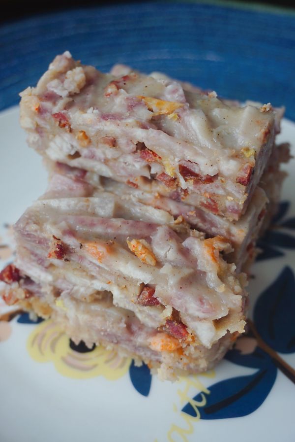 香煎腊肠芋头糕