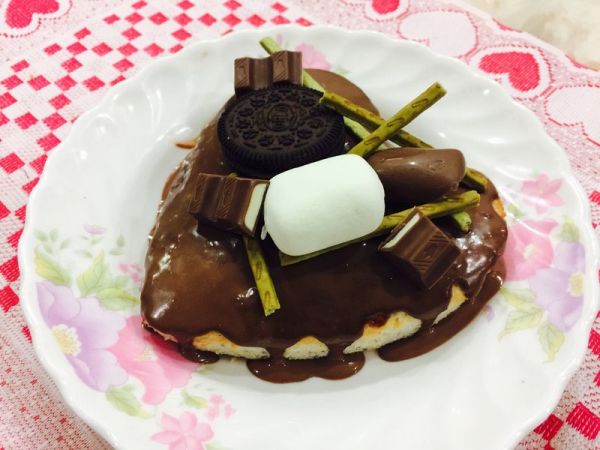 淋面黑白天使蛋糕