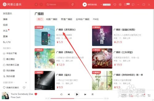 网易云音乐怎么购买广播剧