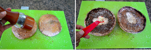 美味沙拉-烤蘑菇大虾