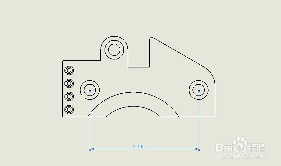 SW 2018如何在工程图中标注孔到孔的距离