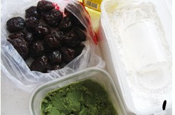 绿茶蜜枣芒果冰皮月饼