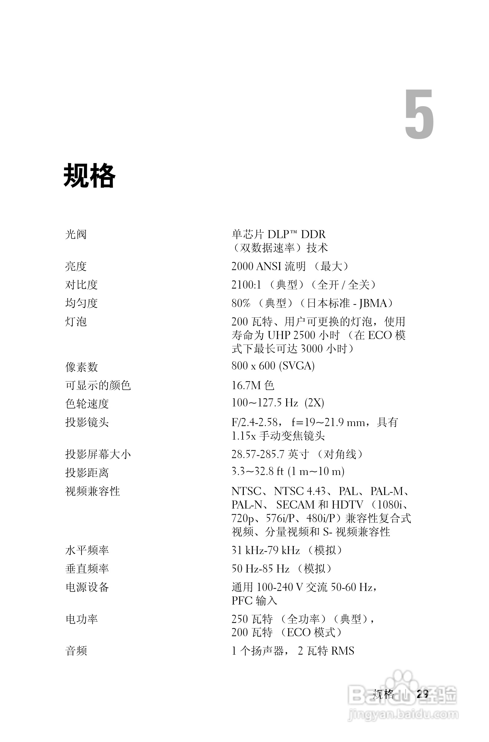 DELL 1201MP投影机说明书:[3]