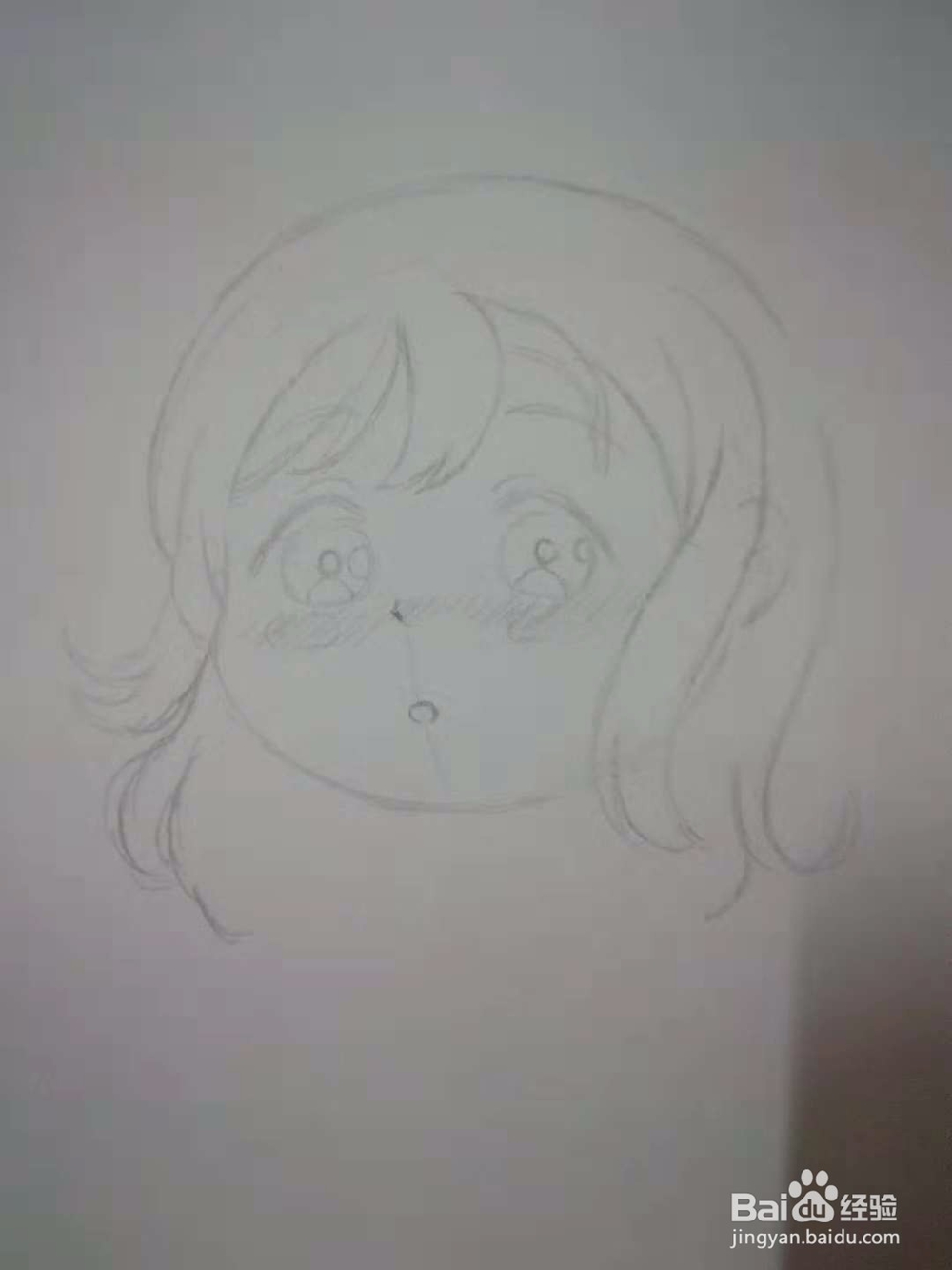 漫画水手服高中生人物手绘插画线稿教程