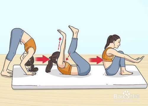 同时双手举向头顶,证明你很平稳,完成这一动作6在掌握了前滚翻后,尝试
