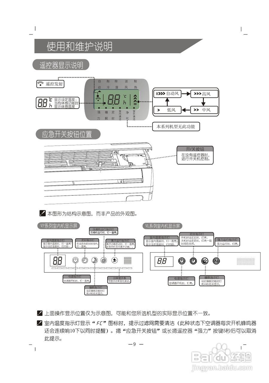 科龙KFR-26GW/VLFDBpJ-3空调挂机使用安装说明书:[2]