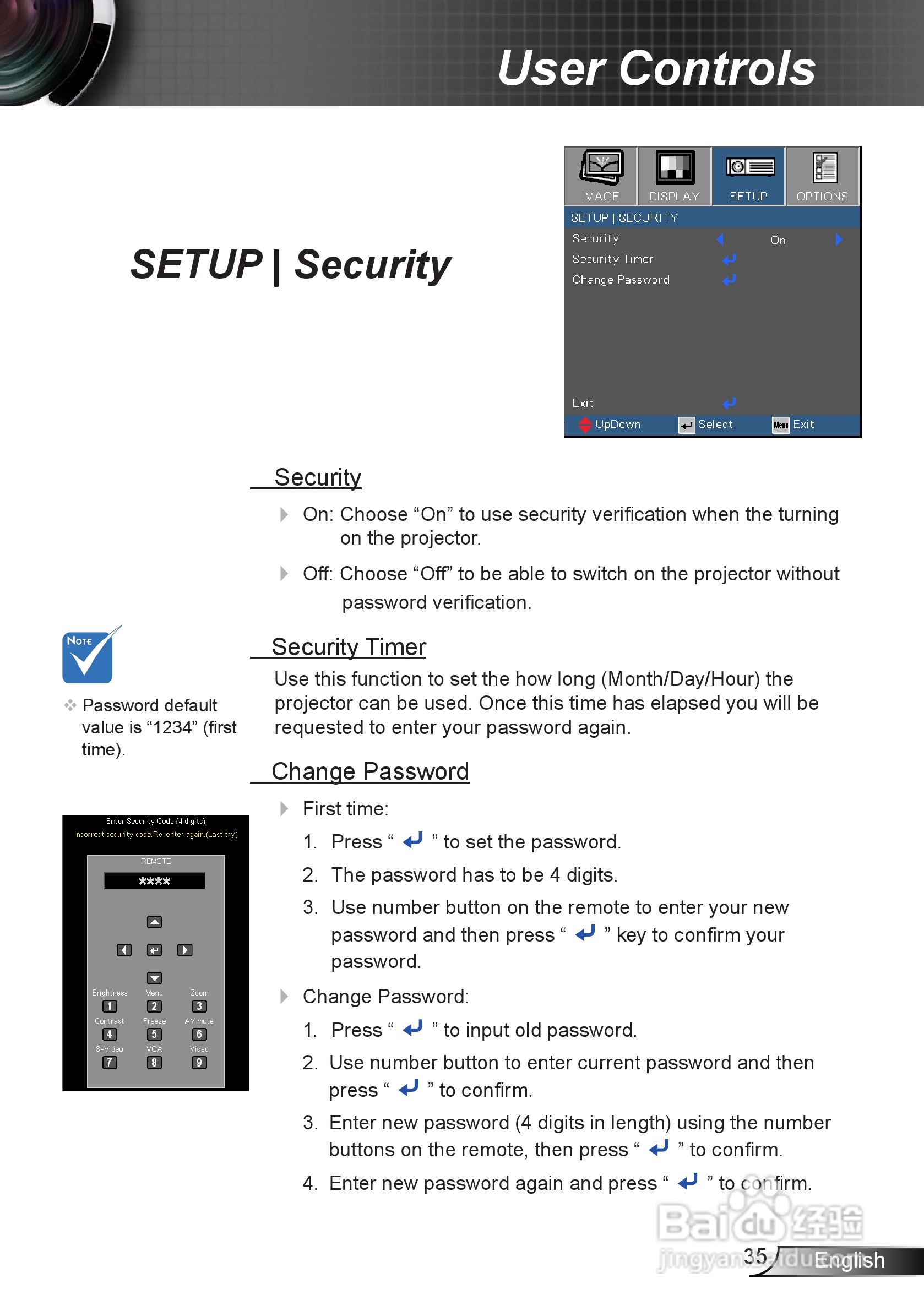 奥图码EW539投影机使用说明书:[4]
