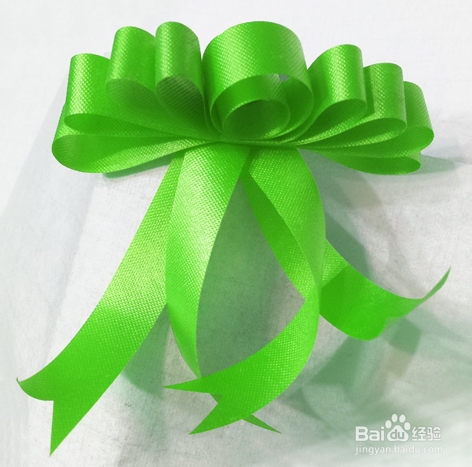 怎样做漂亮的包装花结：[3]含苞欲放