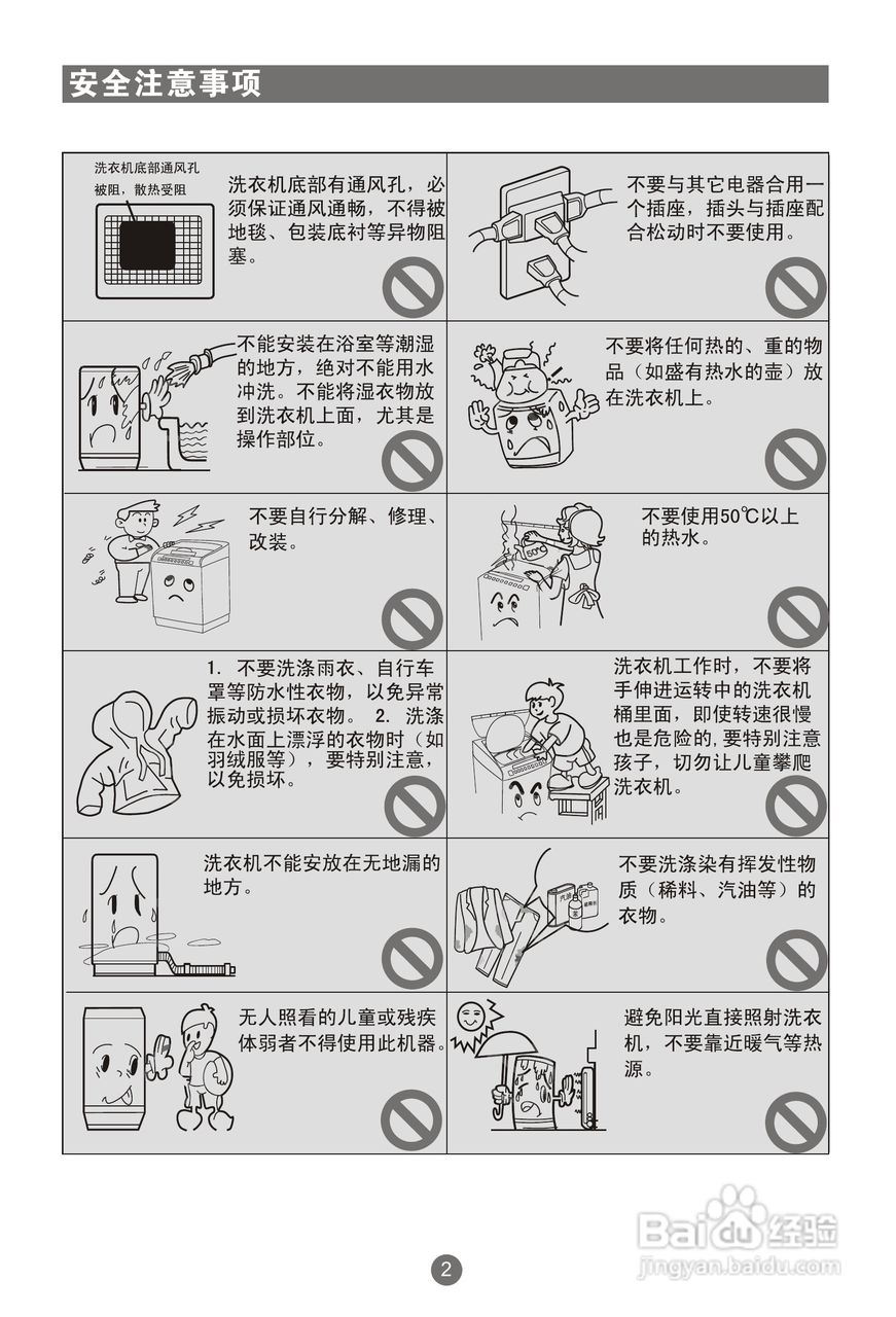 海尔双动力洗衣机XQS60-828型说明书:[1]