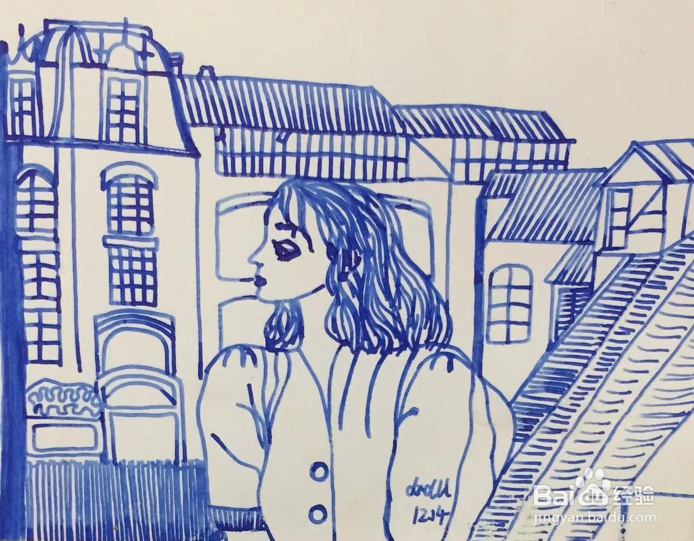 插画教程之阳台上的露丝