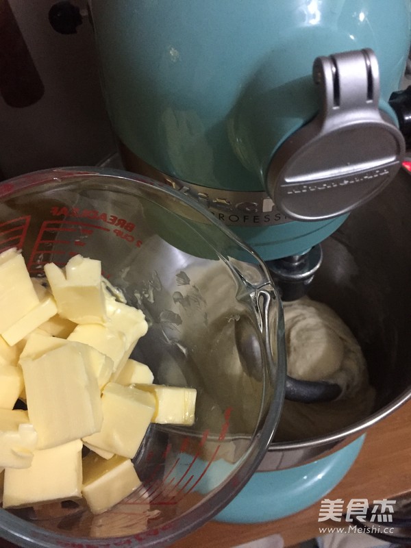 快手皇冠面包 一次发酵