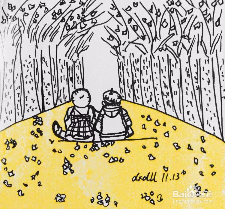 茉莉蜡笔手绘之好朋友