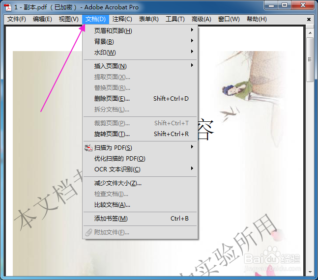 如何给pdf文件设置密码加密