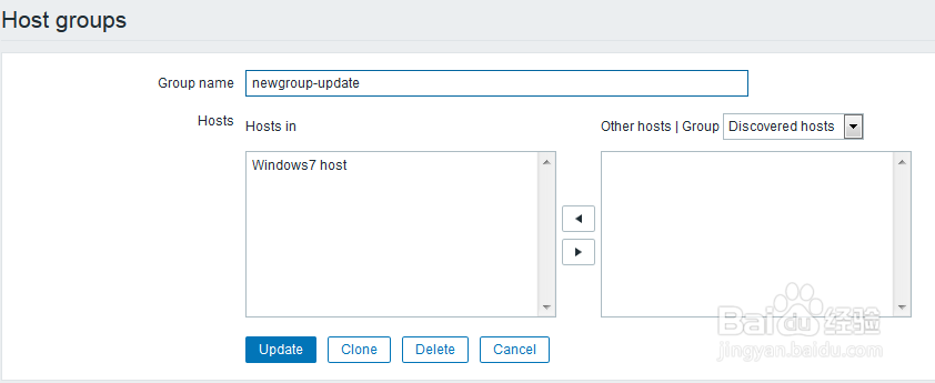 如何在zabbix的web管理中克隆主机分组？
