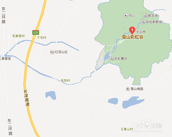 到达彩虹谷行车路线(1)