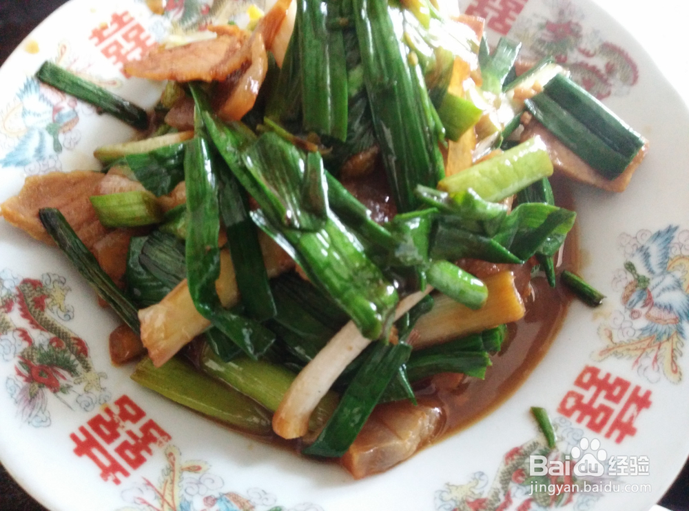 教您做腊肉烧大蒜