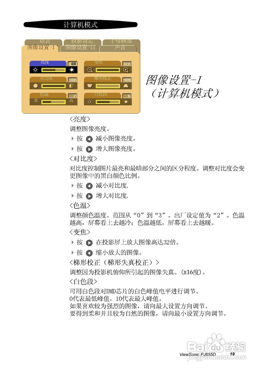 优派PJ655D投影仪使用说明书:[3]