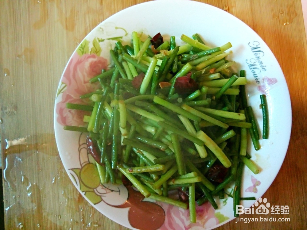 速炒蒜苔的方法