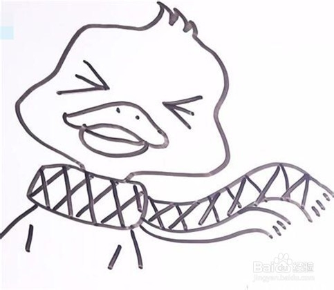 伴儿成长简笔画系列-怎样画可爱的小鸭子简笔画