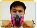 3M 6200半面型防毒面具正确佩戴方法