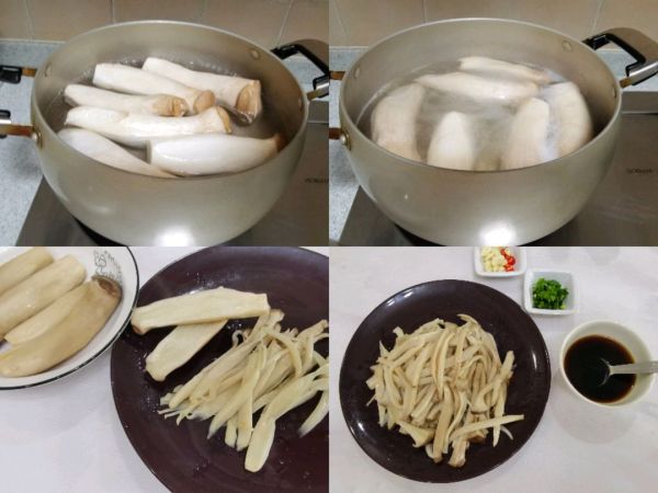 手撕蚝油杏鲍菇