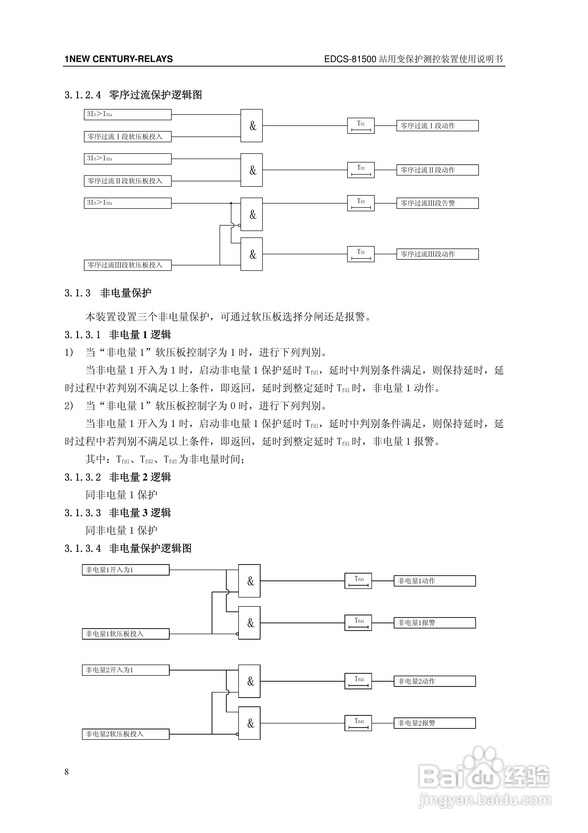 新世纪EDCS-81503站用变保护测控装置说明书:[2]