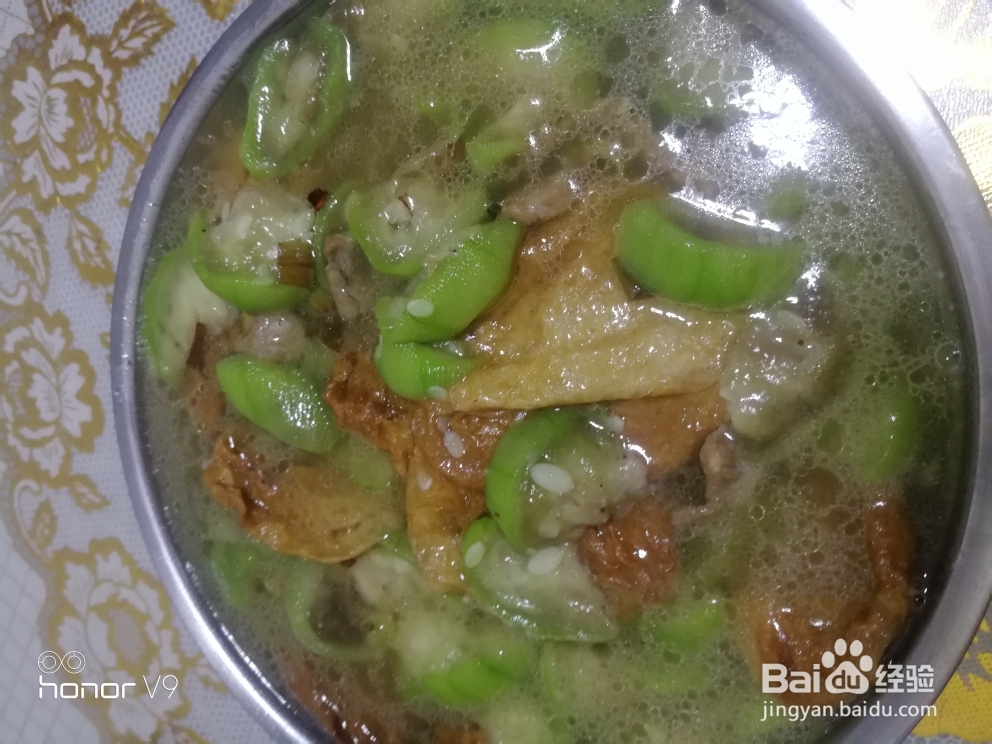 无法抵挡的油面筋丝瓜