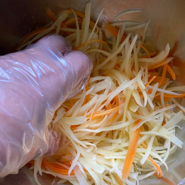 香煎土豆丝肉饼