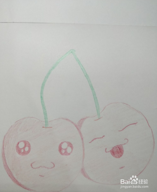 简笔画之小樱桃