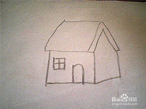 简笔画小房子的画法