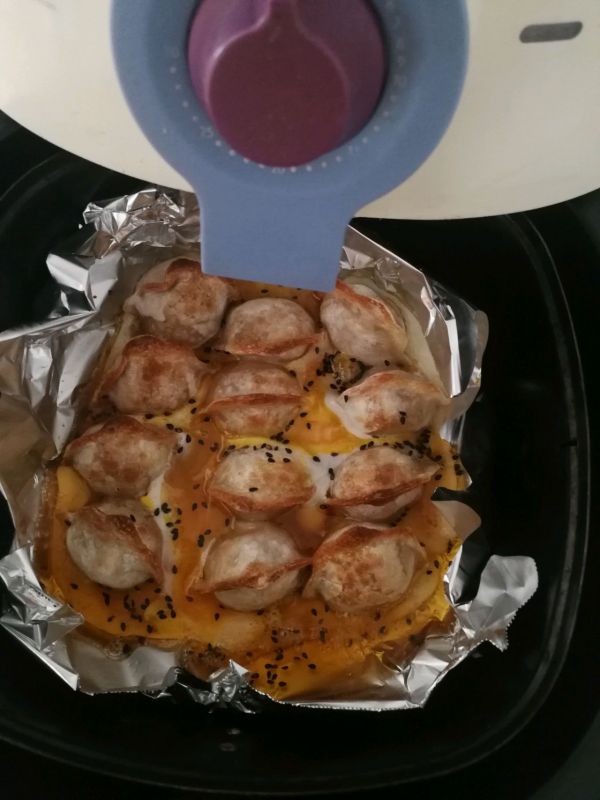 空气炸锅抱蛋饺