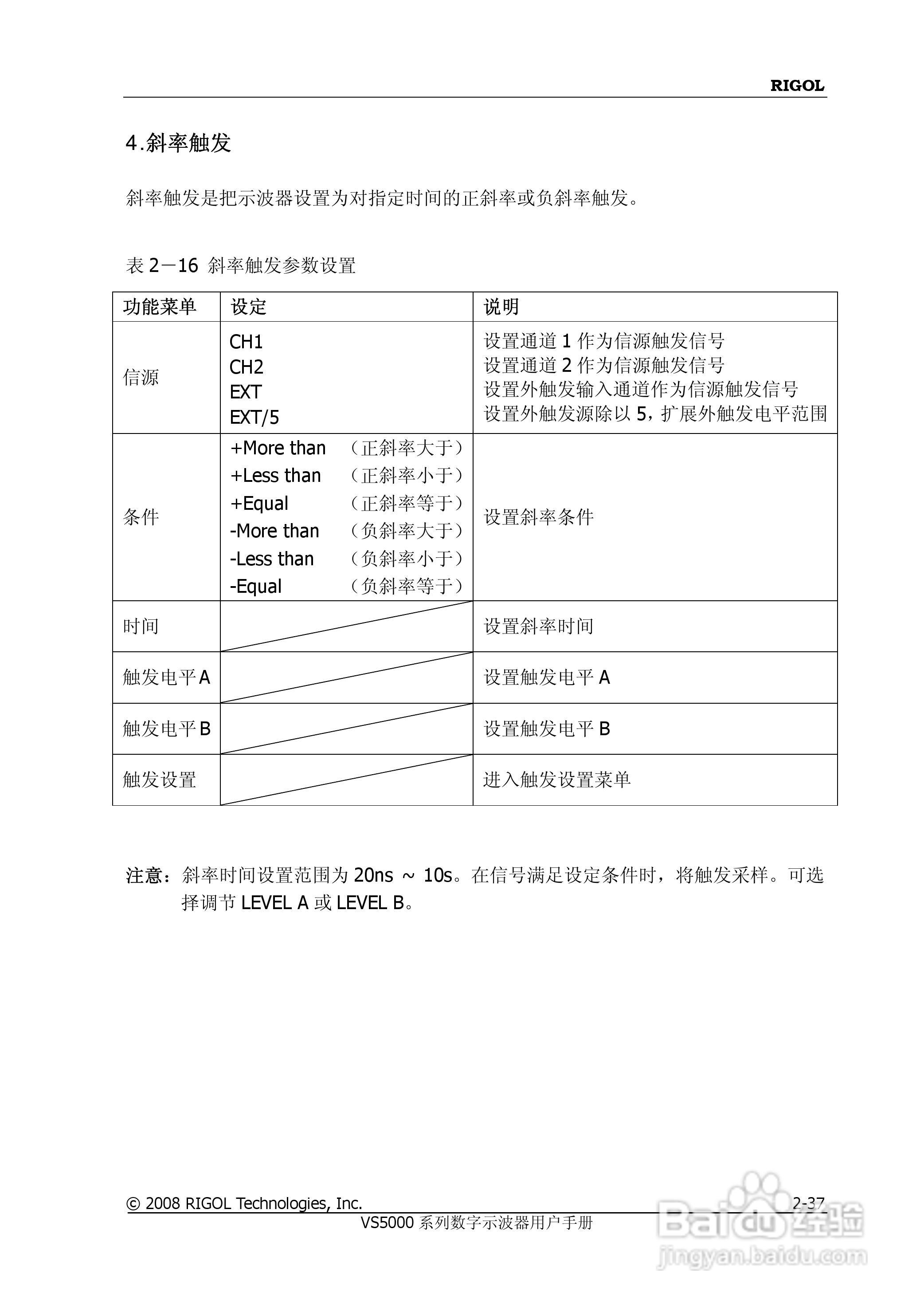 普源VS5000系列虚拟示波器说明书:[8]