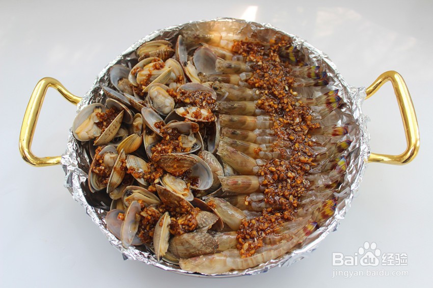 蒜香烤虾贝的做法