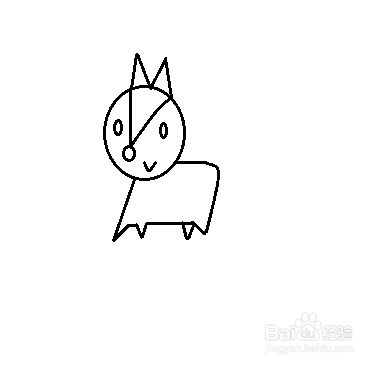 简笔画-狐狸的简笔画如何画