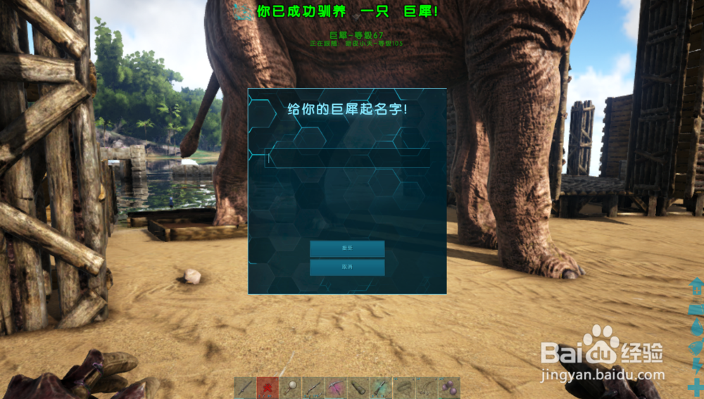 方舟生存进化怎样驯服巨犀