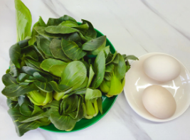 如何做油菜炒鸡蛋