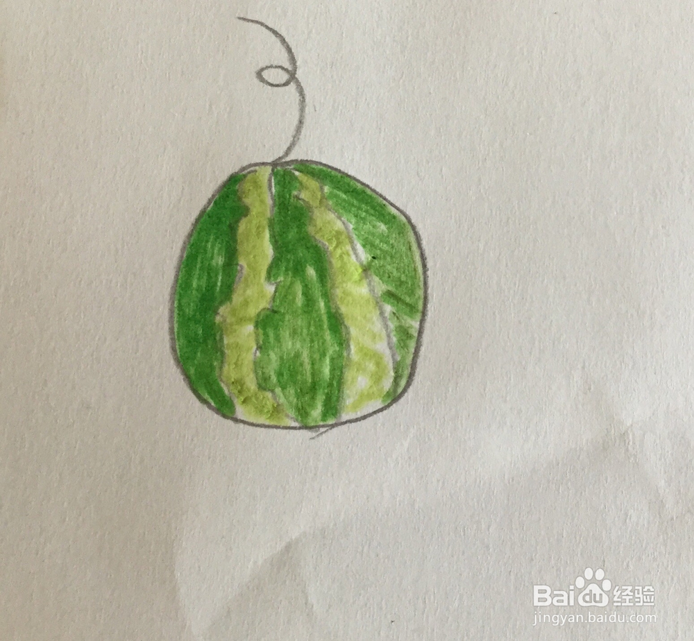 西瓜简笔画教程