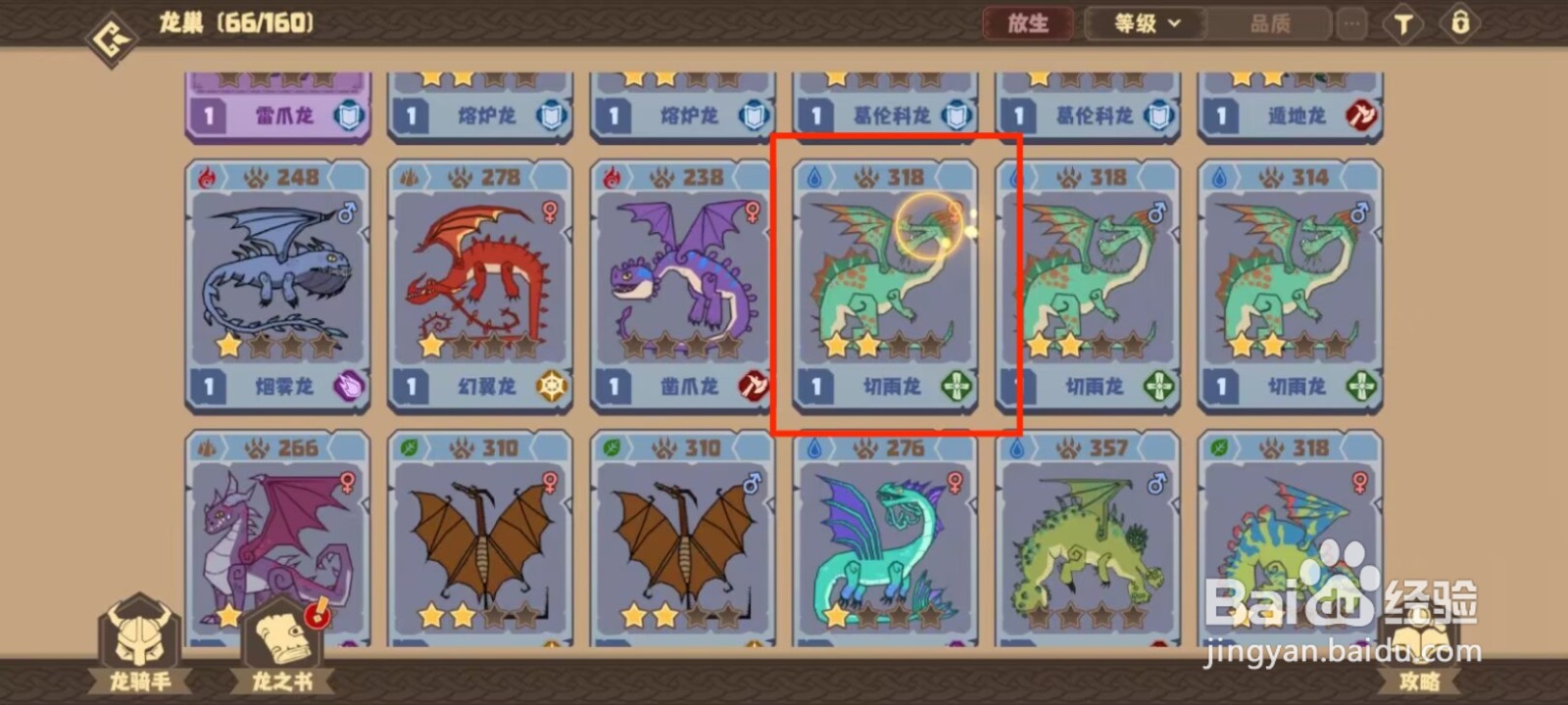 驯龙高手旅程怎么放生切雨龙？