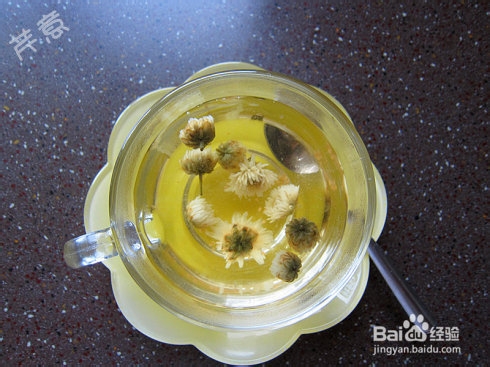 神奇护眼饮料菊杞蜂蜜茶