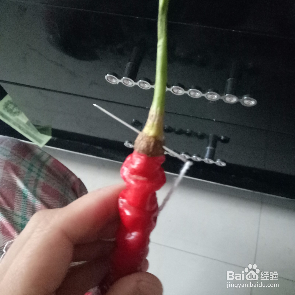 怎样串红辣椒