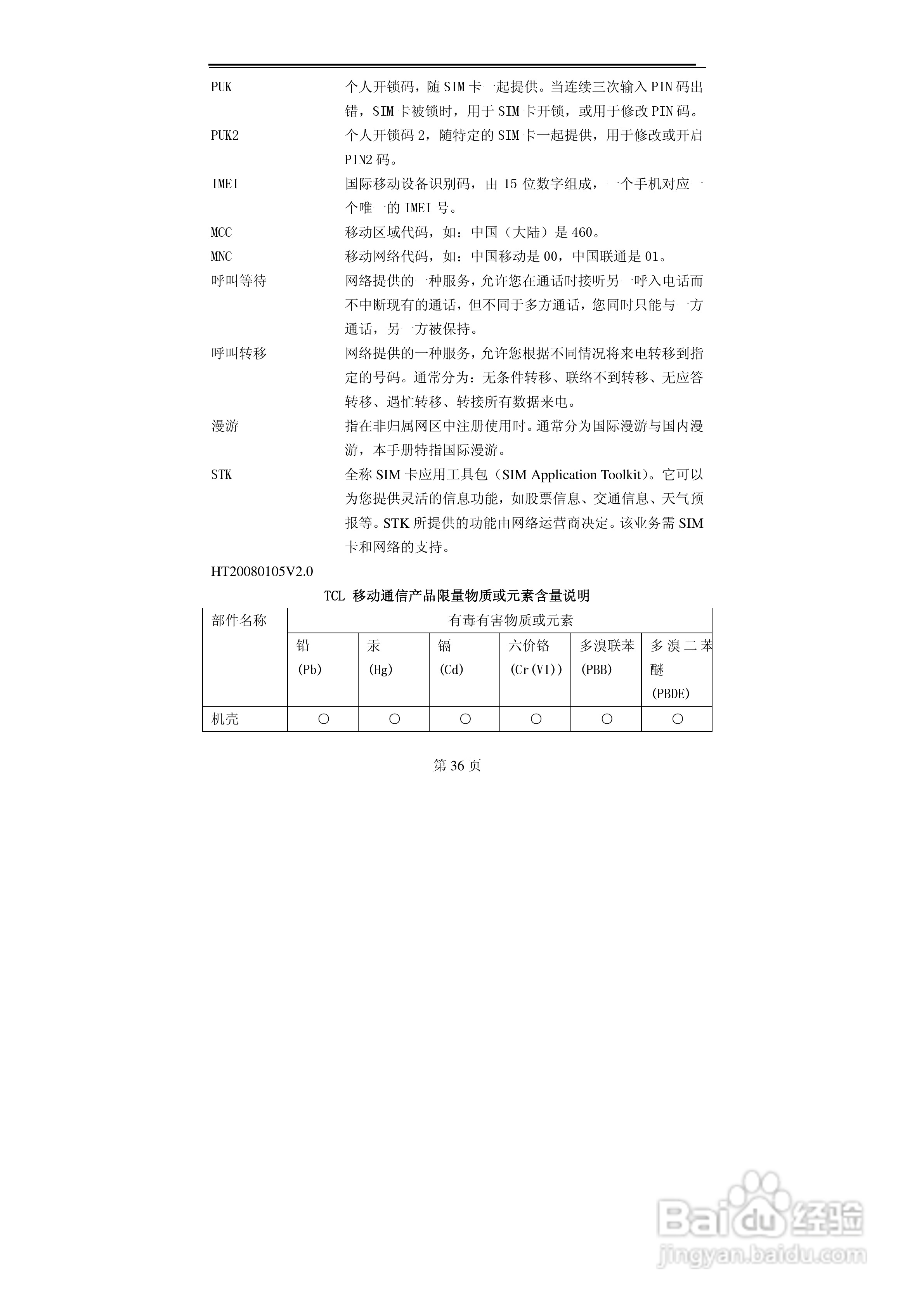 TCL T106C手机使用说明书:[4]