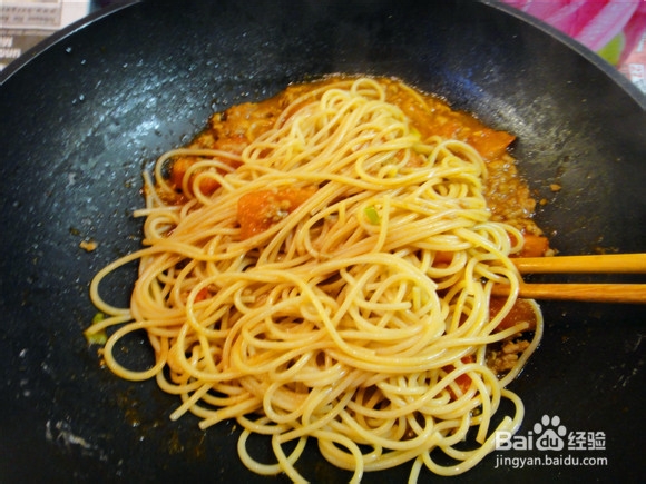 西红柿肉酱面