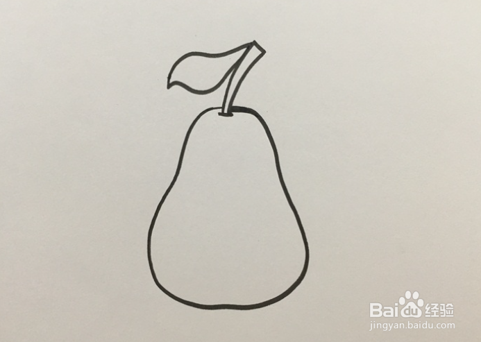 梨子的简笔画