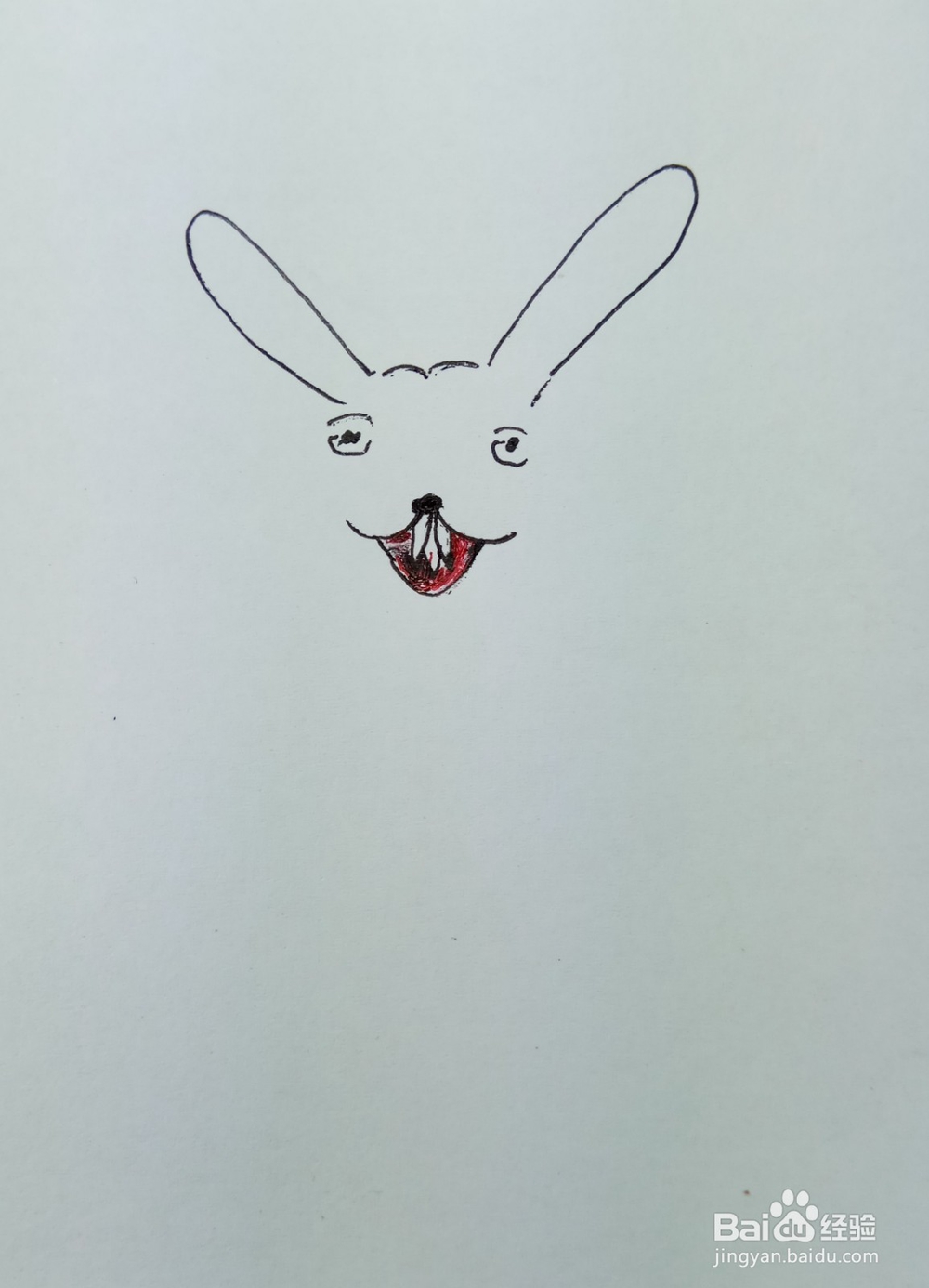 怎样画简笔画爱吃胡萝卜的小兔子？