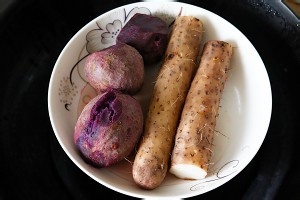 秒杀冰皮月饼的紫薯山药糯米糕