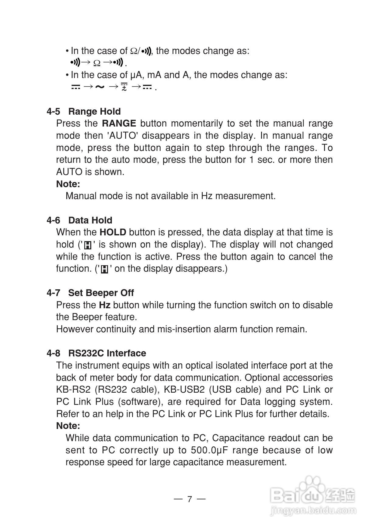 日本三和Sanwa数字万用表PC-5000说明书:[1]