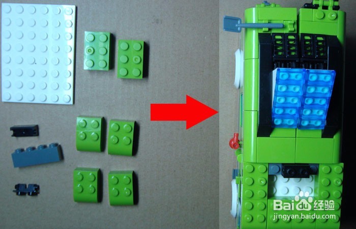 如何用积木做旅游车之整体