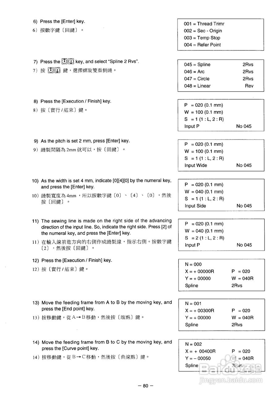JUKI AMS-210D花样机使用说明书:[10]