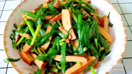 快速制作韭菜炒香干